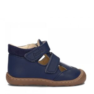 Ameko Jeko Navy buciki dziecięce Barefoot skóra naturalna R 20