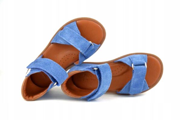 AMEKO Marlo - Blue sandałki sandały dziecięce skóra naturalna R 26 - obrazek 10
