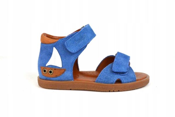 AMEKO Marlo - Blue sandałki sandały dziecięce skóra naturalna R 29 - obrazek 11