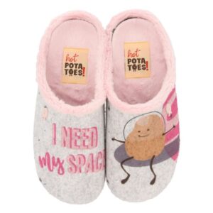 HOT POTATOES 64640 Griss kapcie dziecięce