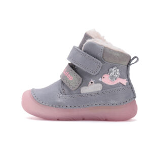 D.D. step W082-52314B Grey zimowe buty dziecięce