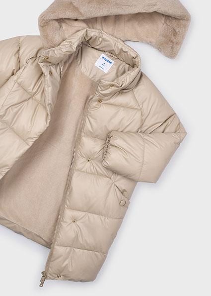 Kurtka zimowa 4447 Beżowy Relaxed Fit Mayoral - obrazek 3