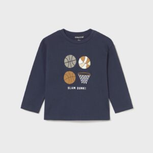 Mayoral 2060 bluzka dziecięca kolor granatowy