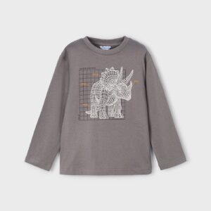 Mayoral 4088 bluzka dziecięca kolor szary