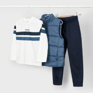 Mayoral 4607 komplet trzyczęściowy z kamizelką dla chłopca