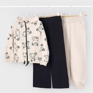 Mayoral 4895 dres dziecięcy kolor czarny beż