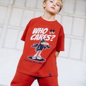 All for Kids koszulka dziecięca kolor czerwony