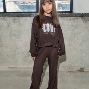 All for Kids dres dziecięcy kolor brązowy